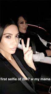 kim kardashian shares her first selfie