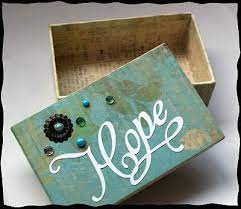 decorate box with sbook paper and