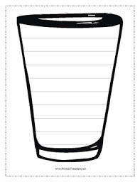Cup Writing Template Writing Template