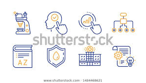 Graph Chart Blood Donation Vocabulary Line Stock Vector