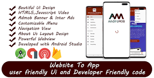 Turn any website into a 'lite' android app. Super Universal Webview Android App With Admob Script News