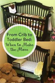 from crib to toddler bed when to make