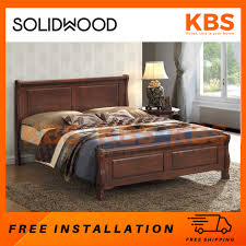 Kbs Aveyy Full Solid Wood Bed Frame