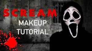 ghost face scream makeup tutorial