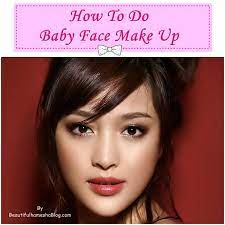 how to do baby face make up