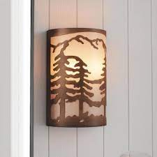 rustic wall sconces lighting the