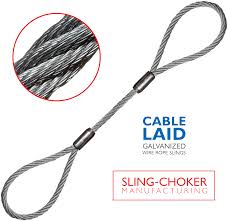 Sling Choker Mfg Cable Laid Wire Rope Slings