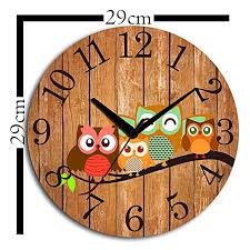 Buy Send Vintage Style Owl Wall Clock