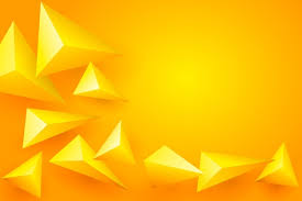 free vector 3d yellow polygonal