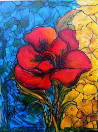 Stained Glass On Canvas By Rae