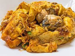 oyster omelet msian street food