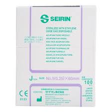 S J2560 Seirin J Type Acupuncture Needle With Guide Tube Diameter 0 25 Mm Length 60 Mm Colour Violet