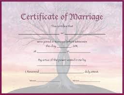 Blank Marriage License Printable Application Certificate Template