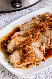 easy slow cooker pork loin feast for