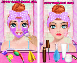 cute makeup salon game face