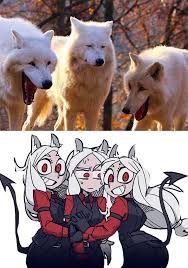 Laughing wolves, also known as three wolves, is an exploitable image macro series depicting three white the meme shares many similarities to the ryan reynolds between hugh jackman and jake. These Three Wolves Make Me Think Of Someone No Helltaker Cute Wolf Drawings Cute Memes Drawing Reference