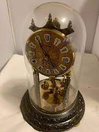 hermle clock made in germany brass
