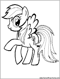 mylittlepony rainbowdash coloring page
