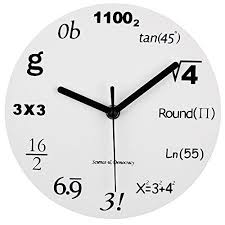 Unique Wall Clocks Wall Clock Math Clock