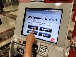 purchasing a welcome suica card in an
