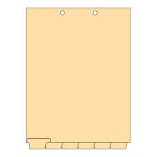 Blank Chart Dividers Letter Bottom Tab 150 Sheets Bx