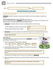 Check spelling or type a new query. Gizmos Food Chain Pdf Name Date Student Exploration Food Chain Directions Follow The Instructions To Go Through The Simulation Respond To The Course Hero