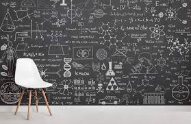 Science Chalkboard Wallpaper Mural Hovia