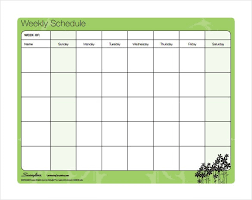 19 timetable templates in word
