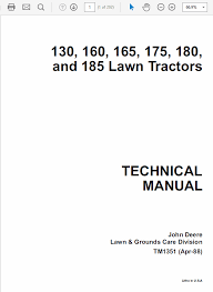 lawn tractors service manual