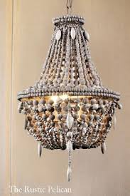 Large Modern Bohemian Beaded Chandelier Pendant Light Wood Free Shipping The Rustic Pelican