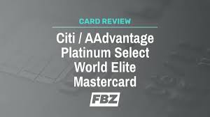 We did not find results for: Citi Aadvantage Platinum Select World Elite Mastercard Review Financebuzz