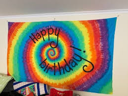 Single Size Tie Dyed Flat Sheet Wall