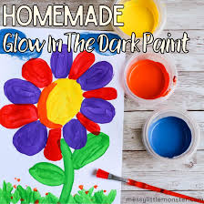 Brightest glow in the dark & uv reactive paint. Homemade Glow In The Dark Paint Recipe Messy Little Monster