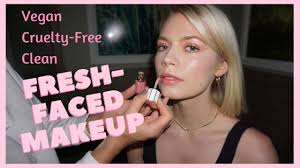 fresh faced makeup using only vegan