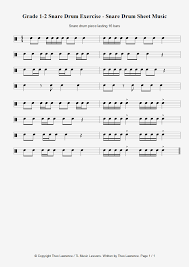 16 Bar Snare Drum Piece Grade 1 2 Snare Drum Exercise