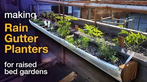 making rain gutter planters you