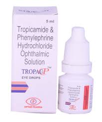 tropicamide eye drops at best in