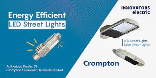 crompton led street lights solar