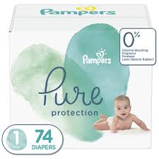 Diapers Newborn Size 1 74 Count Pampers Pure Disposable Baby Diapers Hypoallergenic And Unscented Protection Super Pack