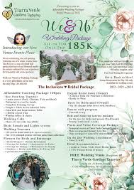 wedding packages tiarra verde gardens