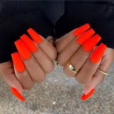 Coffin nails are a long nail shape that's rounded, or curved, just until you get to the tip of the nail where it is squared off. 43 Neon Nail Designs That Are Perfect For Summer Stayglam
