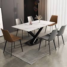 Modern Granite Marble Dining Table Set