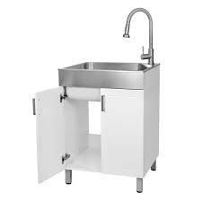 Sink And Cabinet With Faucet