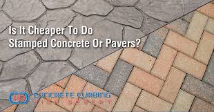 Is It Er To Do Stamped Concrete Or