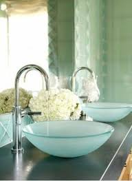 Sea Glass Bathroom Sink Blue Bathroom