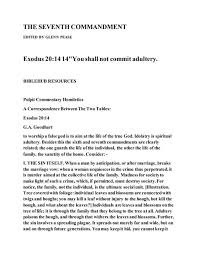 The seventh commandment | PDF