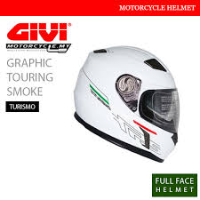 Givi Solid White Smoke Full Face Turismo Helmet Malaysia