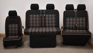 Front Seats Tartan Fabric