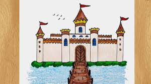 a castle i easy castle drawing tutorial