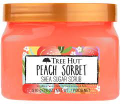 tree hut peach sorbet shea sugar scrub 18 oz